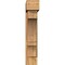 Ekena Millwork Balboa Block Rough Sawn Bracket w/ Offset Brace, Western Red Cedar, 8"W x 30"D x 42"H BKT0806X30X42BOA05RWR - alternate 2